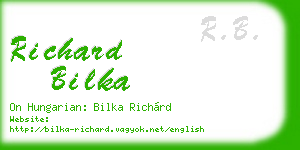 richard bilka business card